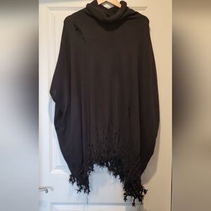 Killstar Purposefully Distressed Gothic Pancho